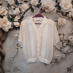 Elegant White Women's Top